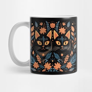 Beautiful illustration of art cats. Mug